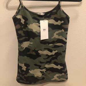 Zara Basic Camo Tank